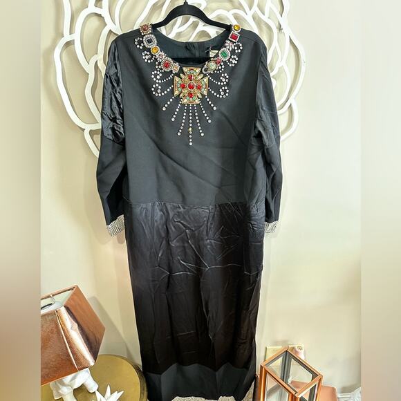 Gucci black wool-crepe gown-damaged - Picture 4 of 16